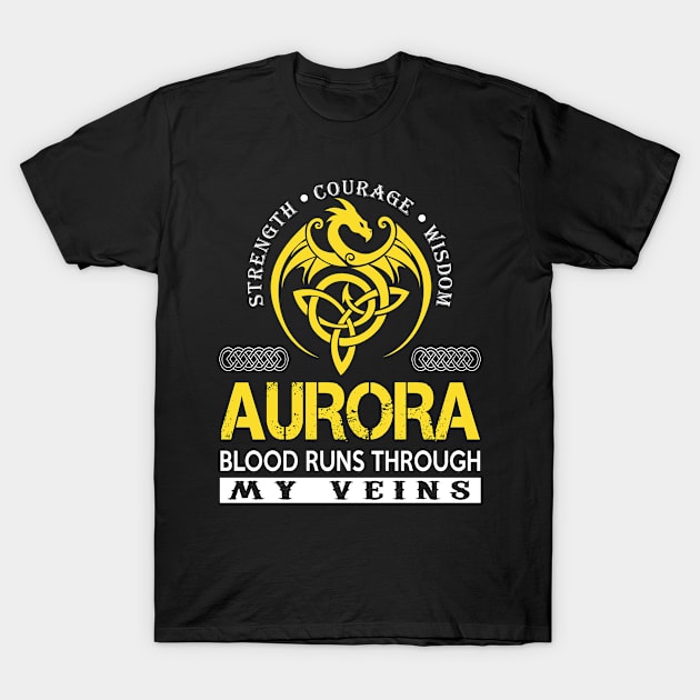 AURORA Blood Runs Through My Veins T-Shirt by MildaRuferps